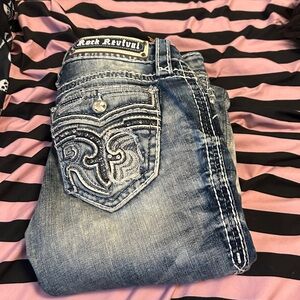 Rock Revival ferry ankle skinny jeans size 25